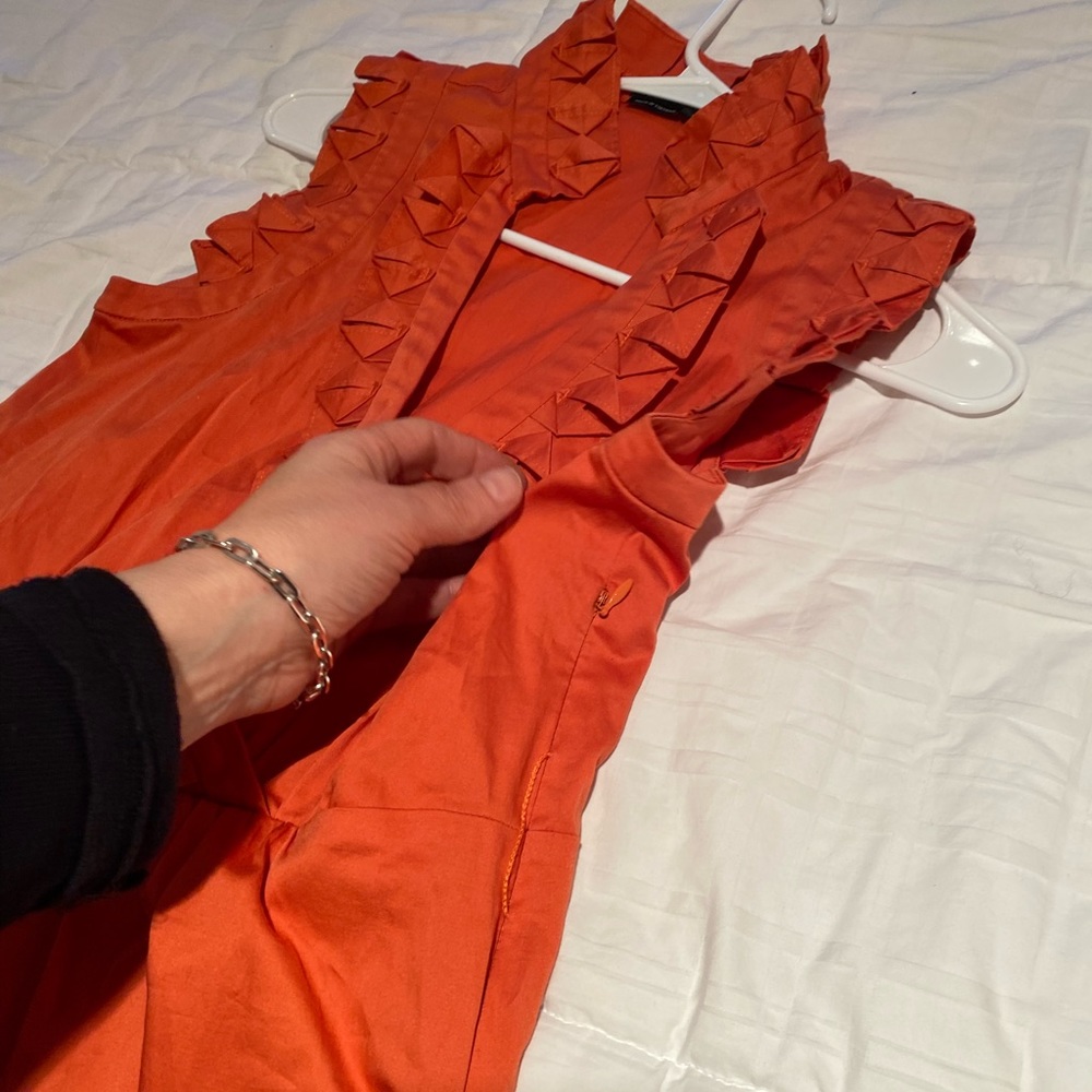 Orange Max and Cleo dress 6 Super cute. This dress is better in person